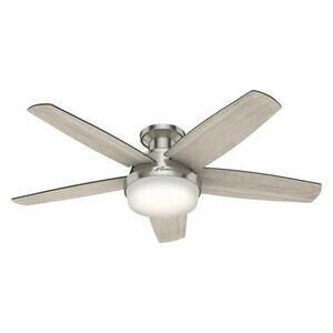 HUNTER AVIA 48"5 BLADE LED CEILING FAN,BRUSHED NICKEL 59416